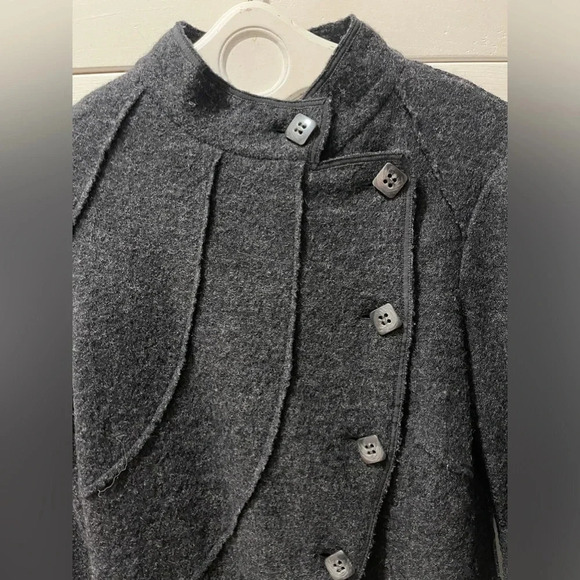 🧶KATERINE BARCLAY gray wool  blazer size M - Picture 5 of 12